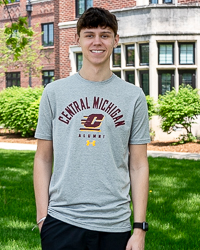 Central Michigan Action C Alumni Gray T-Shirt