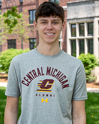 Central Michigan Action C Alumni Gray T-Shirt