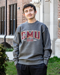 Central Michigan University CMU Dad Charcoal Crewneck Sweatshirt