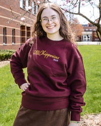 CMU Script Chippewas Mom Maroon Crewneck Sweatshirt