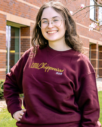 CMU Script Chippewas Mom Maroon Crewneck Sweatshirt