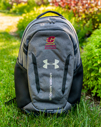 Action C Central Michigan UA Hustle 6.0 Black Heather Backpack