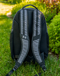 Action C Central Michigan UA Hustle 6.0 Black Heather Backpack