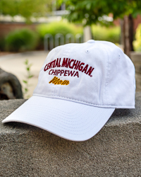 Central Michigan Chippewas Mom White Adjustable Twill Hat