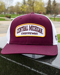 Central Michigan Chippewas Patch Maroon Trucker Hat
