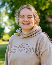 Central Michigan Chippewas Atmosphere Beige Tonal Fleece Hoodie