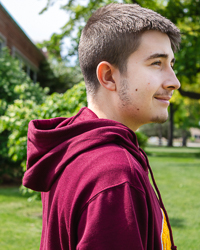 Central Michigan Alumni Chenille Patch Maroon Hoodie