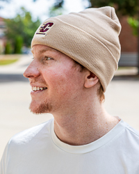 Action C Tan Cuffed Knit Beanie