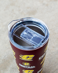 Action C Central Michigan Print Maroon 22 oz. Stainless Steel Tumbler