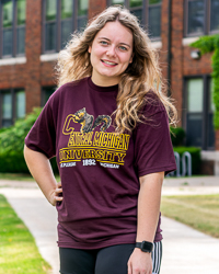 Central Michigan University Squirrel Mt. Pleasant Michigan Maroon T-Shirt