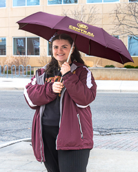 Action C Central Michigan Maroon 42-inch Mini Sport Umbrella