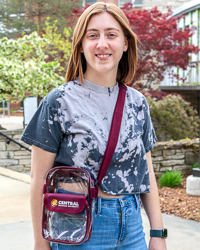 Action C Central Michigan University Clear Crossbody Stadium Bag