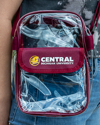 Action C Central Michigan University Clear Crossbody Stadium Bag