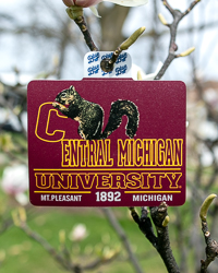 Central Michigan University Squirrel Maroon & Gold Sticker