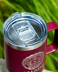 Central Michigan Seal Alumni 20 oz. Maroon Stainless Steel Travel Tumbler