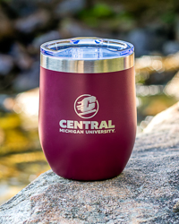 Action C Central Michigan University 16 oz. Maroon Stainless Steel Tumbler