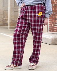 Action C Maroon Flannel Pants