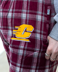 Action C Maroon Flannel Pants