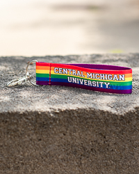 Central Michigan University Pride Rainbow Keystrap