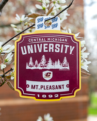 Central Michigan University Mt. Pleasant Pine Tree Landscape Sticker