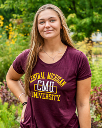 Central Michigan University CMU Maroon Women's T-Shirt