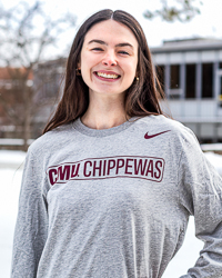 CMU Chippewas Heather Gray Dri-FIT Long Sleeve T-Shirt