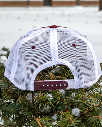 CMU Chippewas Puff Ink Maroon Foam Front Trucker Hat