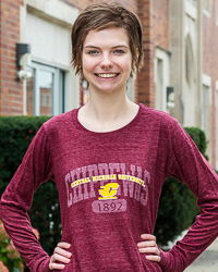 Central Michigan University Chippewas Action C 1892 Maroon Women's Long Sleeve T-Shirt