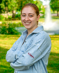 CMU Chippewas Script Indigo Women's Button Up Fleece Sweatshirt Jacket