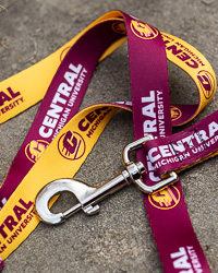 Action C Central Michigan University Maroon & Gold Pet Leash