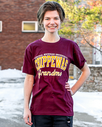 Central Michigan University Chippewas Grandma Script Maroon T-Shirt
