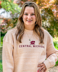 Action C Central Michigan Sunflower Women's Crewneck Sweatshirt