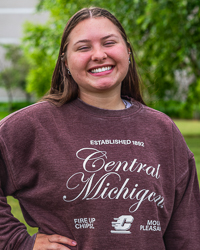 Central Michigan Script Established 1892 Merlot Women’s Crewneck Sweatshirt