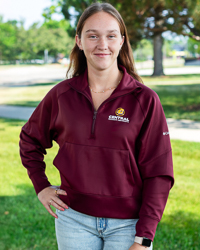 Action C Central Michigan University Maroon Women’s ¼ Zip Raglan Pullover