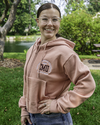 Central Michigan University 1892 CMU Chippewas Pink Women’s Full Zip Crop Hoodie