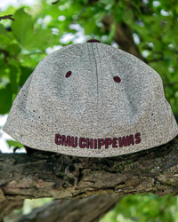 Action C 3D CMU Chippewas Maroon & Gray Stretch Fit Hat