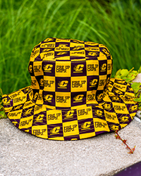 Action C Fire Up Chips! Maroon & Gold Reversible Bucket Hat