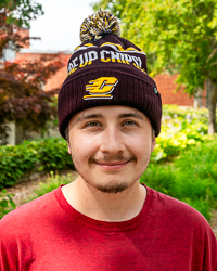 Action C Fire Up Chips! Maroon & Gold Fleece Lined Knit Pom Hat