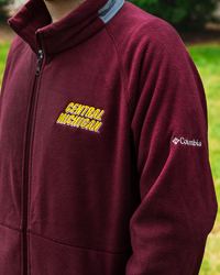 Central Michigan Maroon Full Zip Fleece Jacket