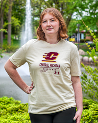 Action C Central Michigan Chippewas Fire Up Chips! Stone T-Shirt