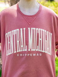 Central Michigan Chippewas Mauve Crewneck Sweatshirt