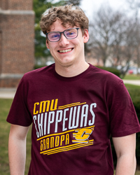 CMU Chippewas Grandpa Action C Maroon T-Shirt