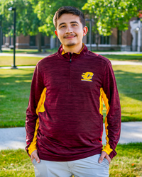 Action C Maroon & Gold Lightweight ¼ Zip Pullover