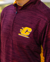 Action C Maroon & Gold Lightweight ¼ Zip Pullover