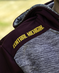 Action C Central Michigan Maroon & Gray ¼ Zip Hoodie