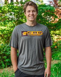 Action C CMU Chippewas Charcoal Gray T-Shirt
