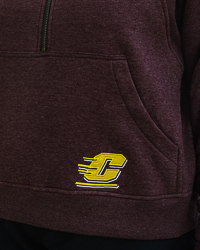 Action C CMU Chippewas Maroon Women’s ½ Zip Raglan Hoodie