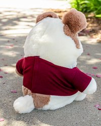 Tan & Brown Chubby Wubby Dog Stuffed Animal with Central Michigan University Seal T-Shirt