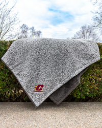 Action C Gray Sherpa Backed Blanket