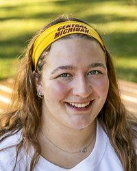 Central Michigan Gold Elastic Headband